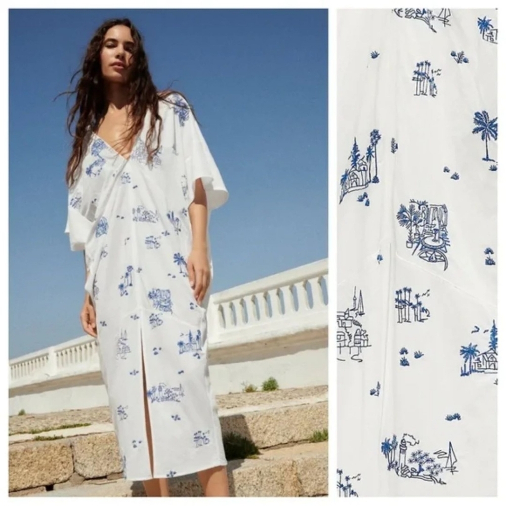 Embroidered Tunic Dress